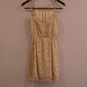 Floral and Cream Dress